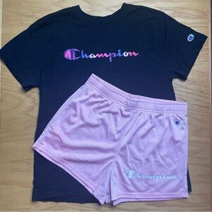 Girls Champion Outfit size Medium top with shorts